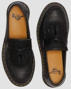 Adrian Ambassador Leather -tupsuloaferit in Musta