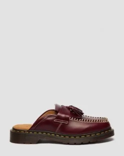 Adrian Leather Mules -lipokkaat in Kirsikanpunainen