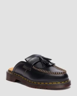 Adrian Leather Mules -lipokkaat in Musta