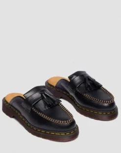 Adrian Leather Mules -lipokkaat in Musta