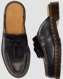 Adrian Leather Mules -lipokkaat in Musta