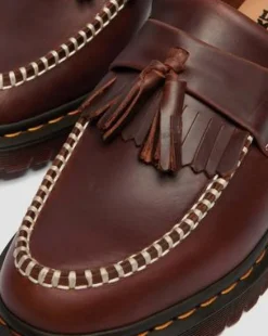 Adrian Orleans Leather Tassel -loaferit in Ruskea