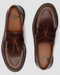Adrian Orleans Leather Tassel -loaferit in Ruskea