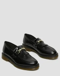 Adrian Snaffle Smooth Leather -tupsuloaferit in Musta