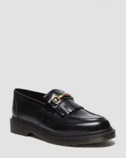 Adrian Snaffle Smooth Leather -tupsuloaferit in Musta