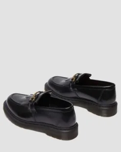 Adrian Snaffle Smooth Leather -tupsuloaferit in Musta