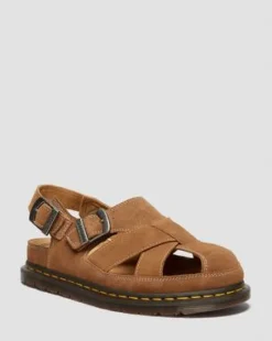 Archive Fisherman Suede -sandaalit in Vaalea Kellanruskea