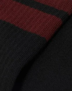 Athletic Logo Organic Cotton Blend -sukat in Musta