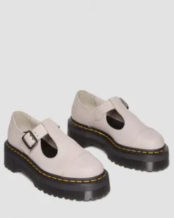 Bethan Pisa Leather Platform Mary Jane -kengät in Vintage Taupe