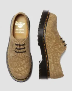 1461 Bex Made in England Emboss Suede Oxford-kengät in Savannah Tan