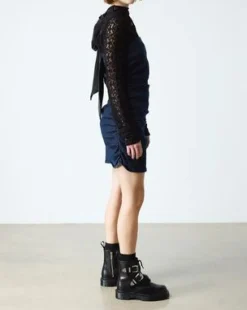 1460 Bex Western Buckle Leather -maiharit in Musta