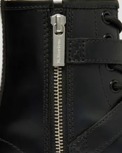 1460 Bex Western Buckle Leather -maiharit in Musta