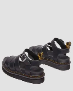 Blaire Athena Leather Strap -sandaalit in Musta