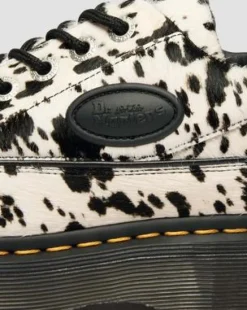 Buzz 5-Eye Dalmatian Hair On Leather -kengät in Kerma & Musta