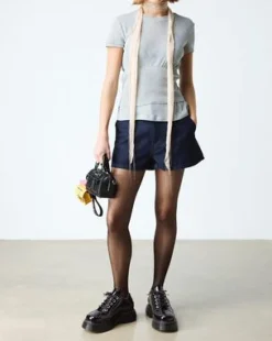 Buzz 5-Eye Distressed Patent Leather -kengät in Musta