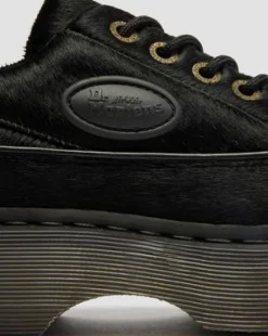 Buzz 5-Eye Hair On Leather -kengät in Musta