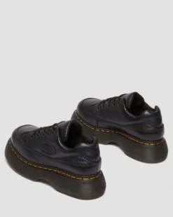 Buzz 5-Eye Milled Nappa Leather -kengät in Musta