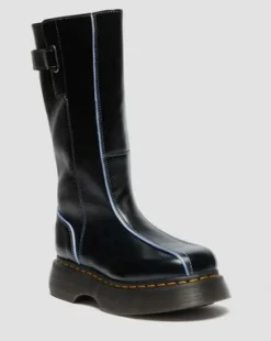 Buzz Hi Gloss Leather -saappaat in Musta