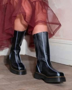 Buzz Hi Gloss Leather -saappaat in Musta