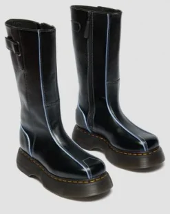 Buzz Hi Gloss Leather -saappaat in Musta
