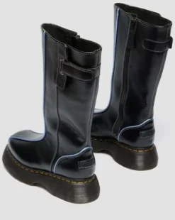 Buzz Hi Gloss Leather -saappaat in Musta