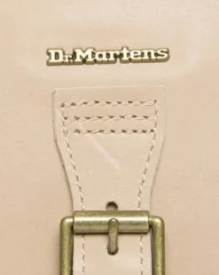 Carrara Leather Vertical Crossbody Bag in Beige