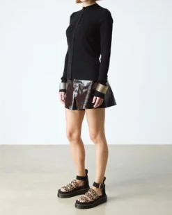 Clarissa Ii Quad Leopard Leather Platform -sandaalit in Vaaleanruskea