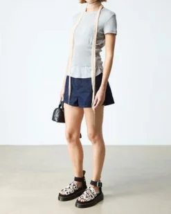 Clarissa Strap Hair On Leather Quad -sandaalit in Kerma & Musta