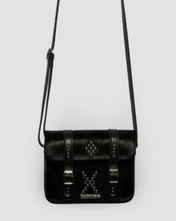 18 cm Hair On & Kiev Leather -olkalaukku in Musta