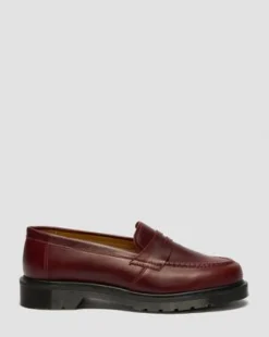 Delapre Penny -loaferit in Burgundi