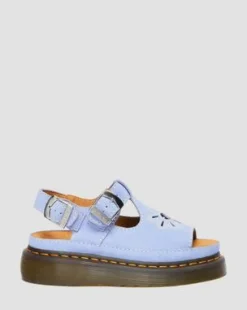 Dunnet Flower Buttersoft Leather -sandaalit in Cornflower Blue