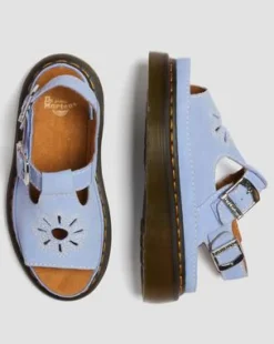 Dunnet Flower Buttersoft Leather -sandaalit in Cornflower Blue