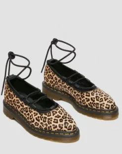Elphie II Leather Ballet -kengät in Leopardi