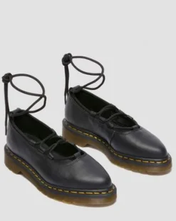 Elphie Ii Virginia Leather Ballet -kengät in Musta