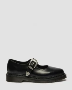 Elphie Mary Jane Atlas Leather -kengät in Musta