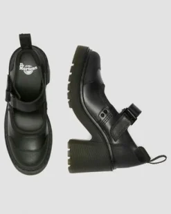 Eviee Tech Strap Mary Jane -Korkokengät in Musta