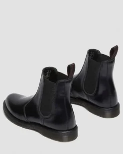 Flora Smooth Leather Chelsea-nilkkurit in Musta