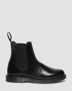 Flora Smooth Leather Chelsea-nilkkurit in Musta