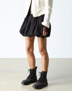 1460 Frill Leather Lace Up -maiharit in Musta