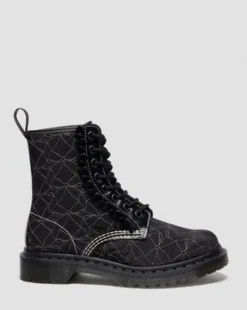 1460 Frill Leather Lace Up -maiharit in Musta