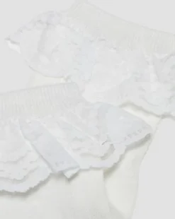 Frill Organic Cotton -sukat in Valkoinen