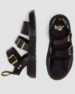 Gryphon Atlas Leather Gladiator -sandaalit in Musta