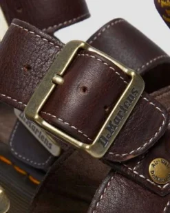 Gryphon Quad Grizzly Leather -sandaalit in Tummanruskea