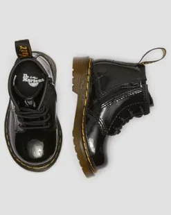 Infant 1460 Patent Leather Lace Up -maiharit in Musta