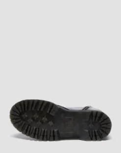 Jadon Distressed Patent Leather Platform -maiharit in Musta