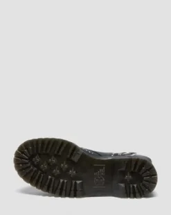Jadon Hi Solar Flare Reclaimed Leather Platform-maiharit in Musta & Valkoinen