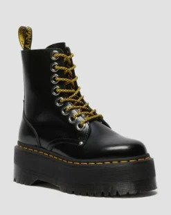 Jadon Max Buttero Leather Platform -maiharit in Musta