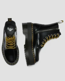 Jadon Max Buttero Leather Platform -maiharit in Musta