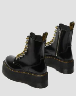 Jadon Max Buttero Leather Platform -maiharit in Musta