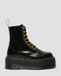Jadon Max Buttero Leather Platform -maiharit in Musta
